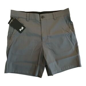 NWT Puli Golf Shorts Hybrid Dress Casual Chino Stretch Flat Front Lightweight 32